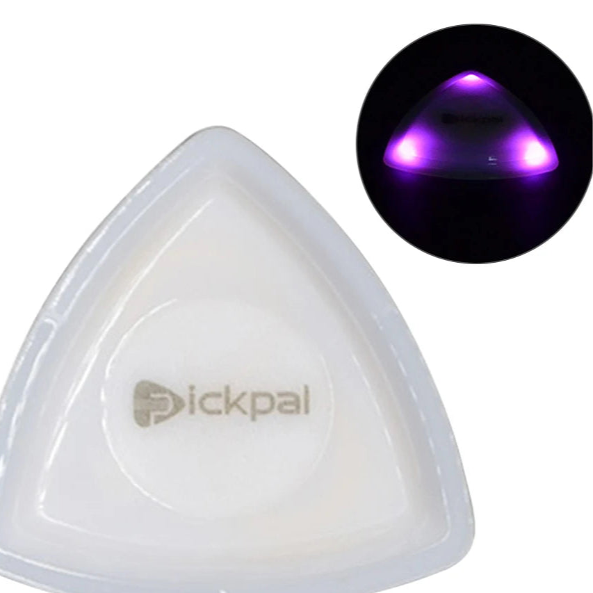 Glow-in-the-Dark Non-Slip Guitar Picks with LED Light - Perfect for Electric, Acoustic, Bass, and Folk Music!