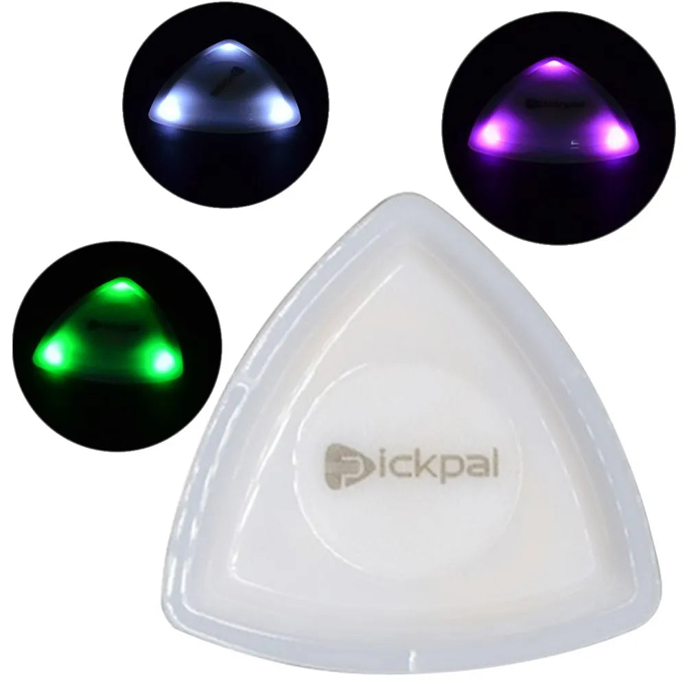 Glow-in-the-Dark Non-Slip Guitar Picks with LED Light - Perfect for Electric, Acoustic, Bass, and Folk Music!