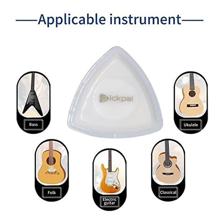 Glow-in-the-Dark Non-Slip Guitar Picks with LED Light - Perfect for Electric, Acoustic, Bass, and Folk Music!
